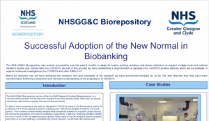 Thumbnail image of NHS GG&C Biorepository's poster entry to the UK Biobank of the Year Award