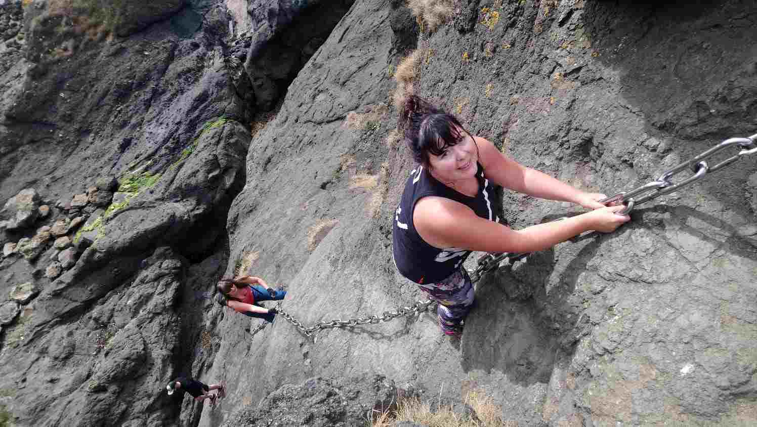 Sharon Climbing